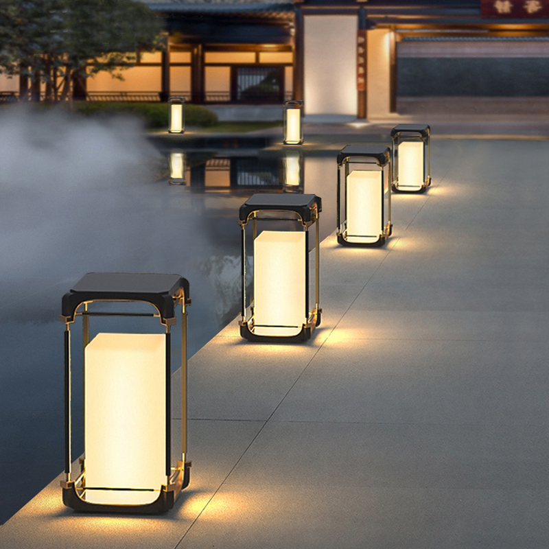 Luminous floor lamp courtyard  - Outdoor Lighting For Garden ulasan dan harga