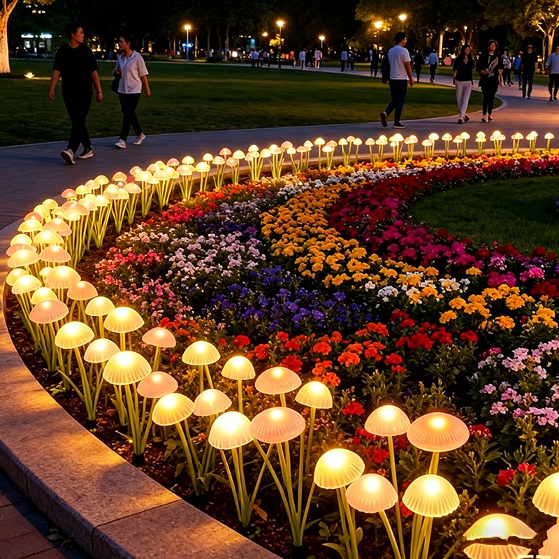 Solar Jellyfish Mushroom Light - Outdoor Lighting Jellyfish ulasan dan harga