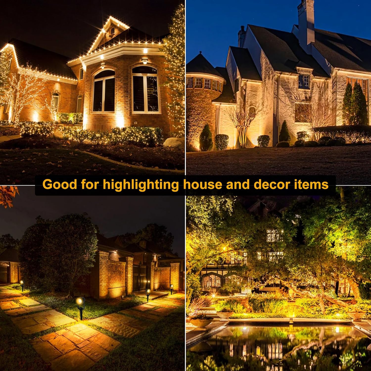 4/6/8LEDS 3000K Outdoor Spotli - Outdoor Lighting Uk ulasan dan harga