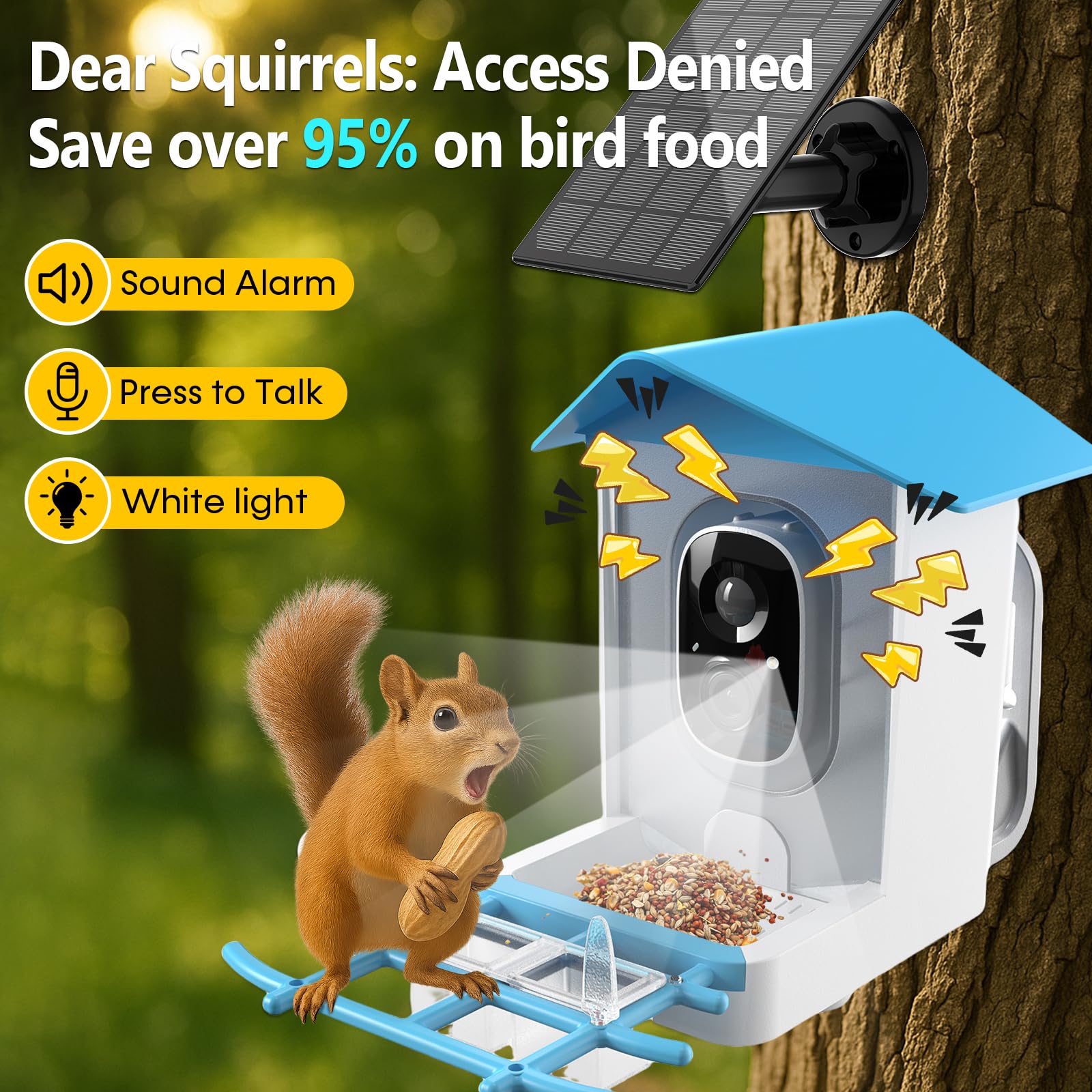 Smart Bird Feeder Camera 2K Li - Motion Sensor Outdoor ulasan dan harga