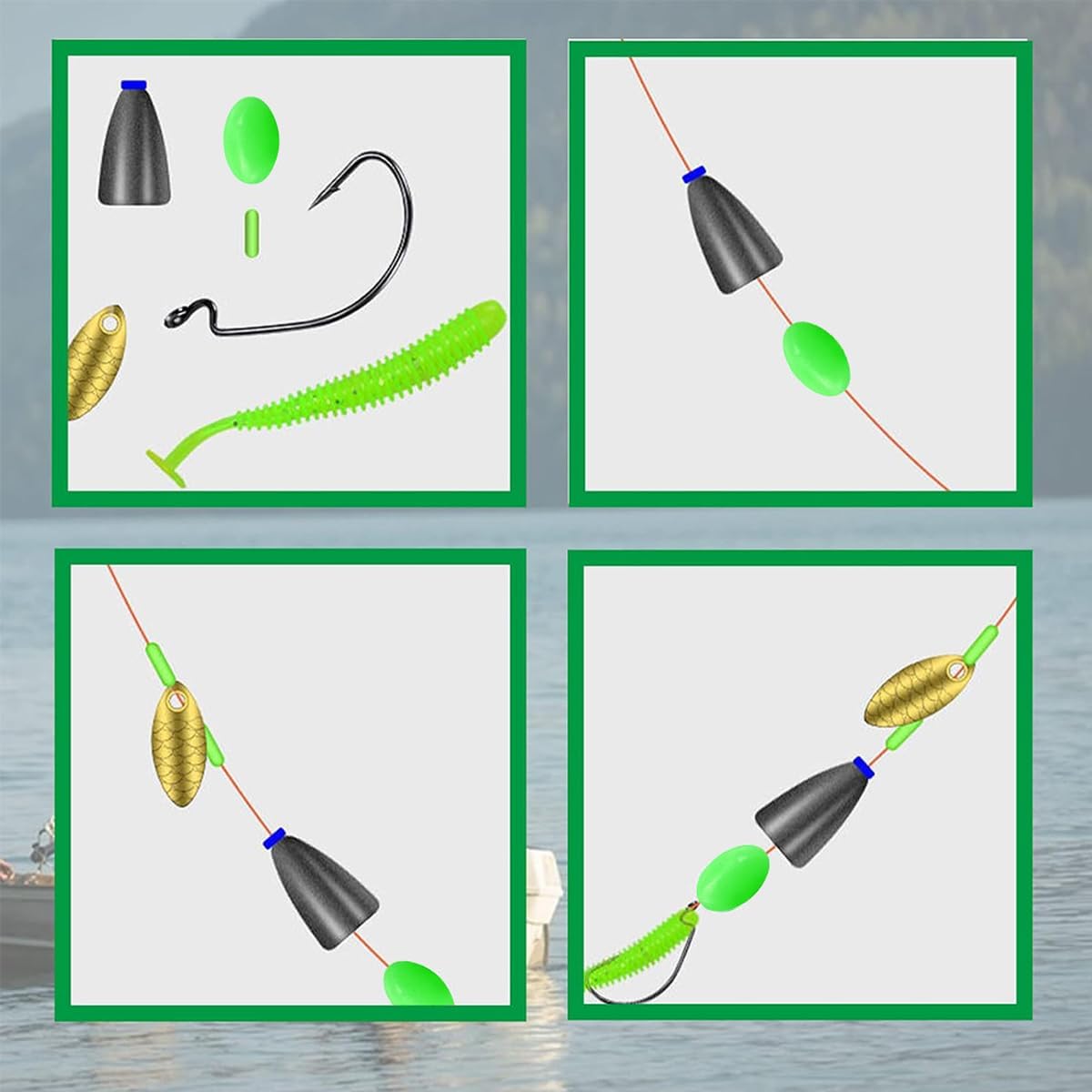 Glow Fishing Beads Oval Lumino - Outdoor Lighting Effects ulasan dan harga