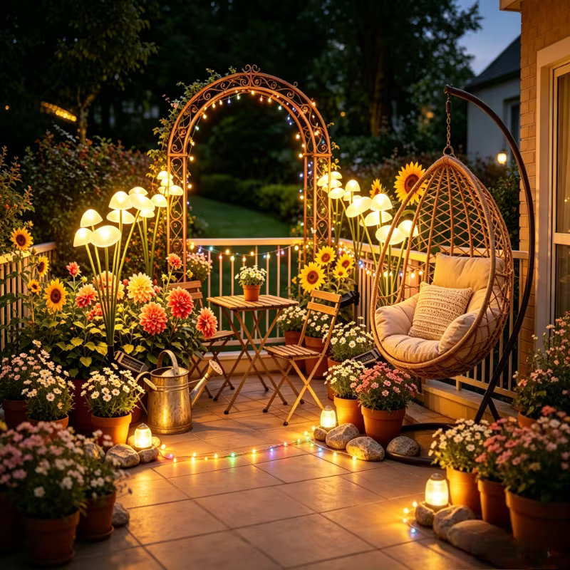 Outdoor LED Solar Mushroom Lig - Outdoor Lighting Jellyfish ulasan dan harga