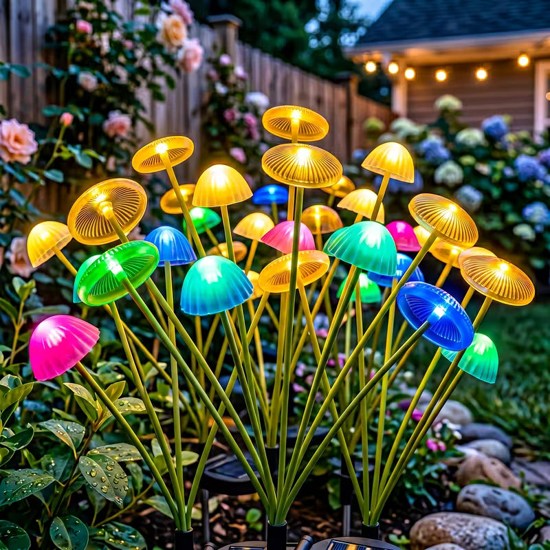 Outdoor LED Solar Mushroom Lig - Outdoor Lighting Jellyfish ulasan dan harga
