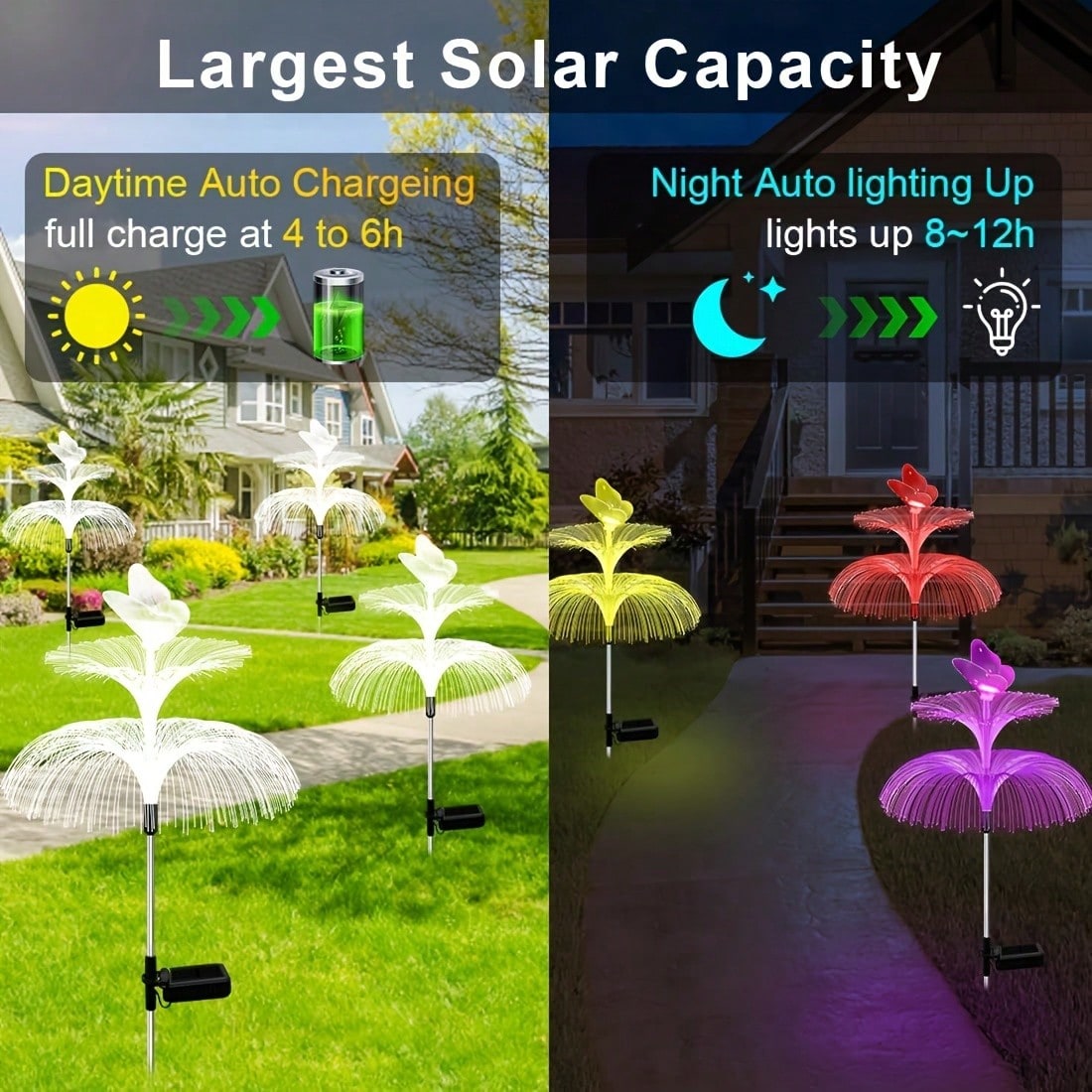 2pcs Solar Powered Jellyfish G - Outdoor Lighting Jellyfish ulasan dan harga
