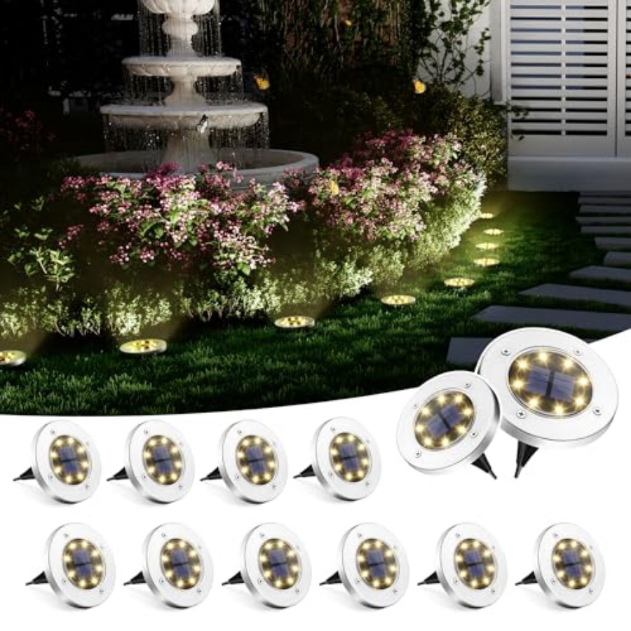Solar Ground Lights Solar Ligh - Outdoor Lighting For Garden ulasan dan harga