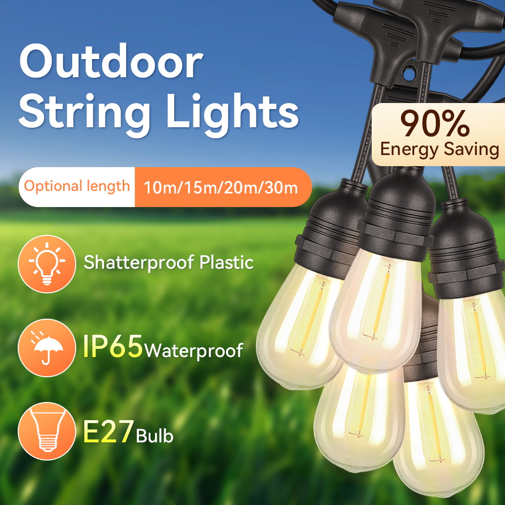E27 Outdoor String Lights LED  - Outdoor Lighting Uk ulasan dan harga