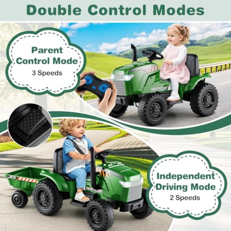 Ride on Tractor with Trailer f - Outdoor Lighting Remote Control ulasan dan harga