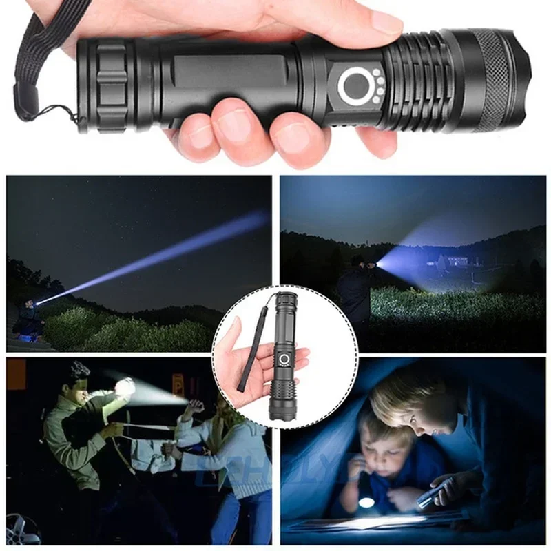 High Power XHP70 Led Flashligh - Outdoor Lighting Setup ulasan dan harga