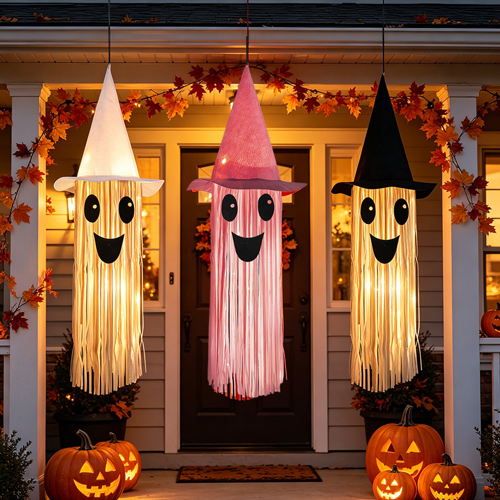 Halloween Glowing Witch Hat Gh - Outdoor Lighting Halloween ulasan dan harga