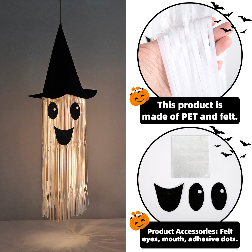 Halloween Glowing Witch Hat Gh - Outdoor Lighting Halloween ulasan dan harga