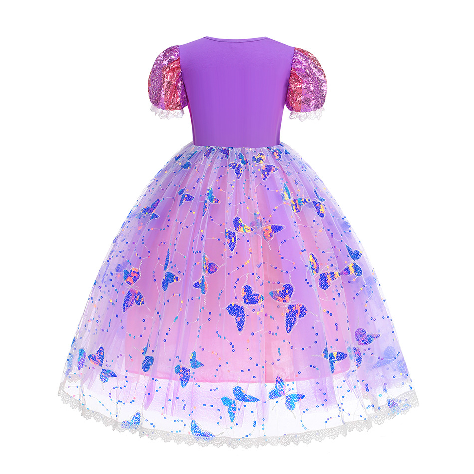 Girl Rapunzel Dress LED Light  - Outdoor Lighting Halloween ulasan dan harga