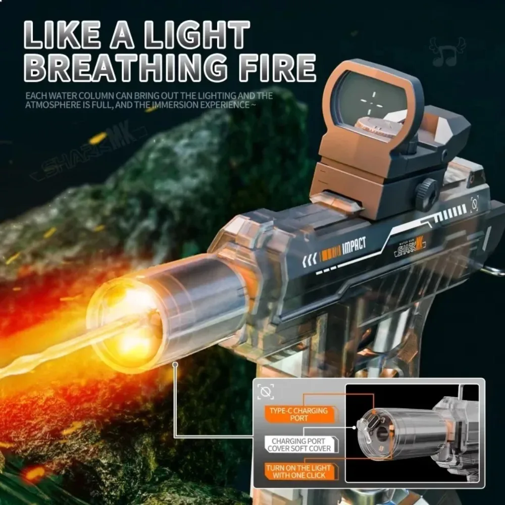 UZI Electric Water Gun with LE - Outdoor Lighting Setup ulasan dan harga