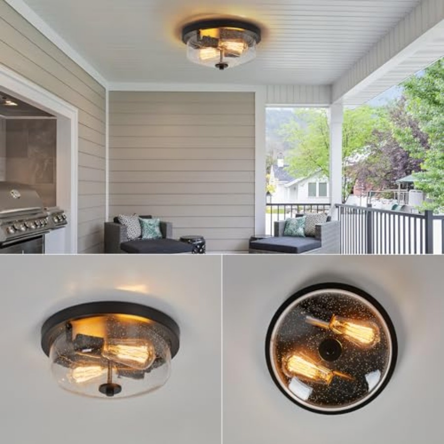 Flush Mount Ceiling Light Farm - Lighting Fixture Outdoor ulasan dan harga