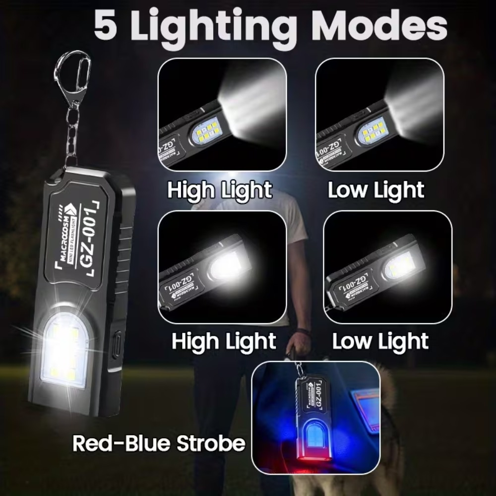 Mini COB LED Keychain Flashlig - Outdoor Lighting Setup ulasan dan harga