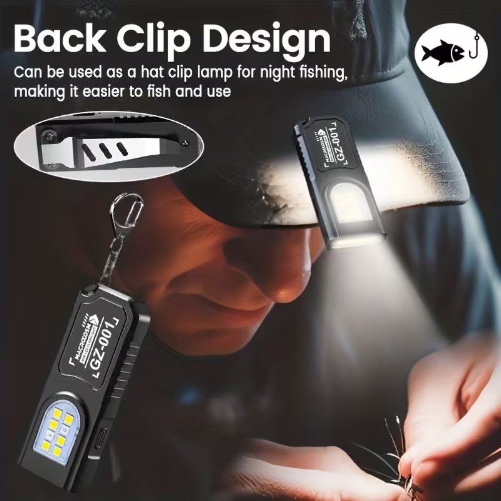 Mini COB LED Keychain Flashlig - Outdoor Lighting Setup ulasan dan harga