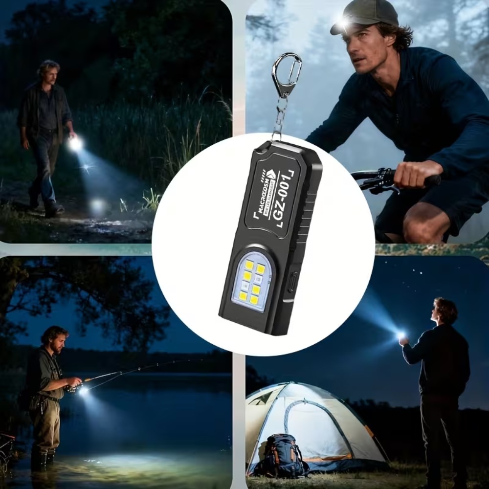 Mini COB LED Keychain Flashlig - Outdoor Lighting Setup ulasan dan harga